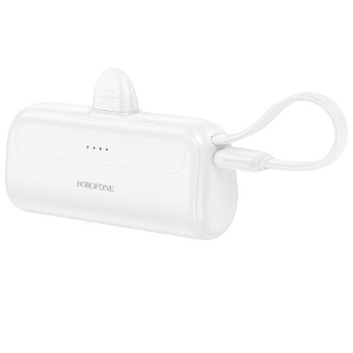 UMB Power Bank Borofone BJ41 Pocket 5000mAh With Cable Type-C - White