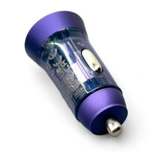 Φορτιστής Αυτοκινήτου Συνολικής Έντασης 3A με Θύρες: 1xUSB 1xType-C μαζί με Καλώδιο Type-C