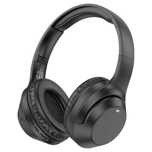 Borofone BO26 Ασύρματα / Ενσύρματα On Ear Ακουστικά με 40 ώρες Λειτουργίας Μαύρα