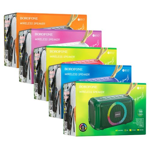 Borofone BR17 Cool Sports Ηχείο Bluetooth 5W με Ραδιόφωνο και Διάρκεια Μπαταρίας έως 4 ώρες Μαύρο