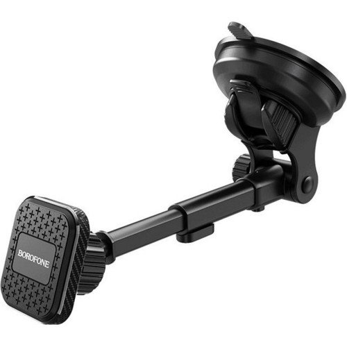 Borofone Βάση Κινητού Αυτοκινήτου BH21 Μαύρο με Ρυθμιζόμενα Άγκιστρα