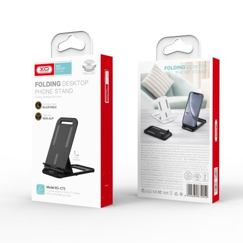 XO C73 Βάση Γραφείου για Κινητό σε Μαύρο χρώμα