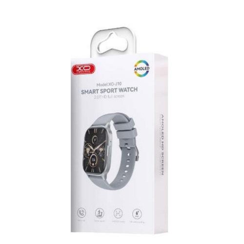 XO J10 Smartwatch με Παλμογράφο (Γκρι)