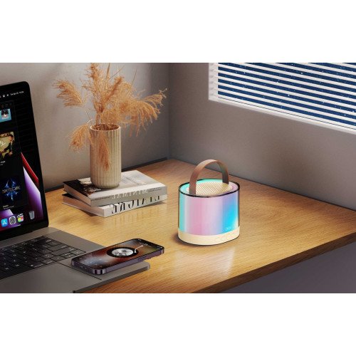 XO F47 Aurora Ambient Light Bluetooth Speaker with Microphone