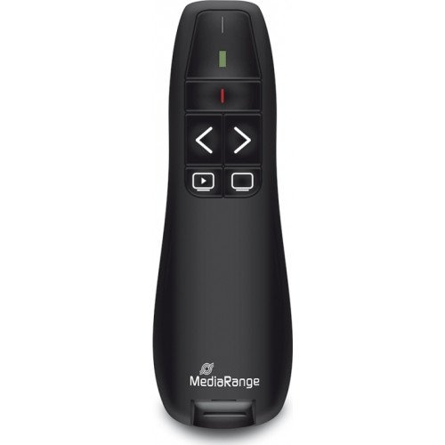 MediaRange Presenter 5-Button Wireless Presenter με Κόκκινο Laser & Πλήκτρα Slideshow - Χρώμα: Μαύρο