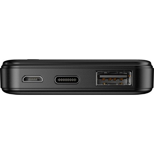 Maxlife MXPB-01 PowerBank με 2 Θύρες USB-A & Θύρα USB-C 5000mAh - Χρώμα: Μαύρο