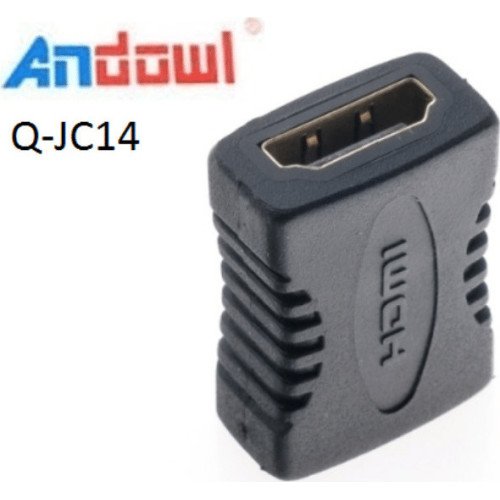 Andowl Q-JC14 Μετατροπέας HDMI Female σε HDMI Female 1 Τεμάχιο Bulk - Χρώμα: Μαύρο