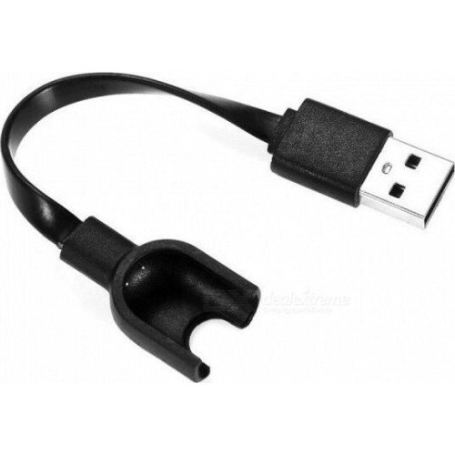 Καλώδιο Φορτιστής USB για Xiaomi Mi Band 3 / Mi Smart Band 4 - Χρώμα: Μαύρο
