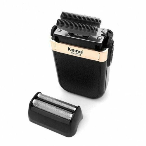Kemei KM-2024 Επαναφορτιζόμενη Ξυριστική Μηχανή Προσώπου - Χρώμα: Μαύρο