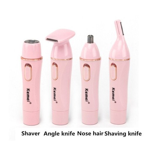 Kemei KM-2715 Trimmer Επαναφορτιζόμενη Μηχανή Ροζ