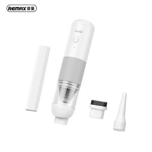 Remax XC-1 Επαναφορτιζόμενο Σκουπάκι Αυτοκινήτου Στερεών 12V - Χρώμα: Λευκό