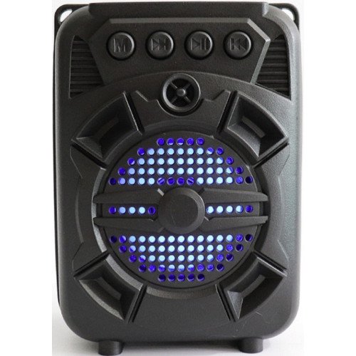 ZQS1315 Ηχείο Bluetooth 8W με Ραδιόφωνο & LED Φωτάκια Μαύρο