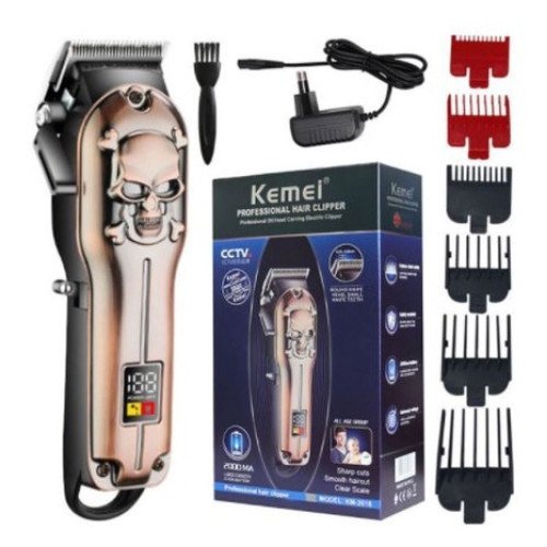 Kemei KM-2617 Επαναφορτιζόμενη Κουρευτική Μηχανή Χάλκινο