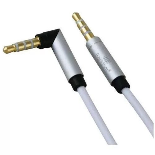 Earldom ET-AUX01 Καλώδιο 3.5mm Male - 3.5mm Male 1m (548951) - Χρώμα: Ασημί