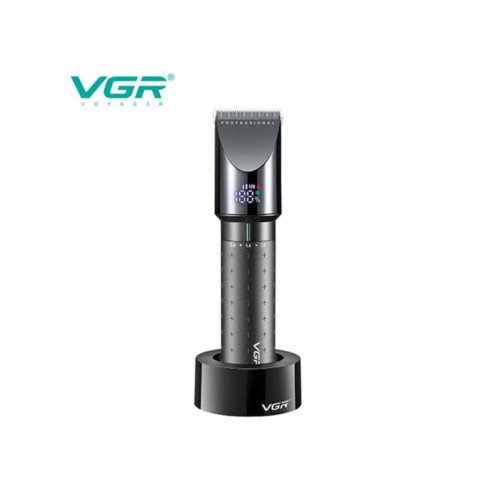 VGR V-698 Επαγγελματική Επαναφορτιζόμενη Κουρευτική Μηχανή Μαύρο