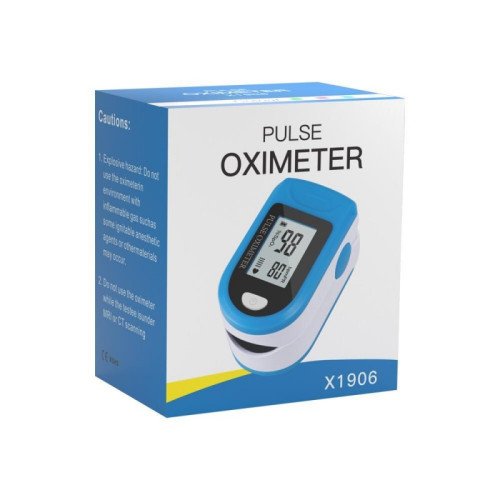 Παλμικό Οξύμετρο Δακτύλου X-1906 - Χρώμα: Λευκό / Γαλάζιο