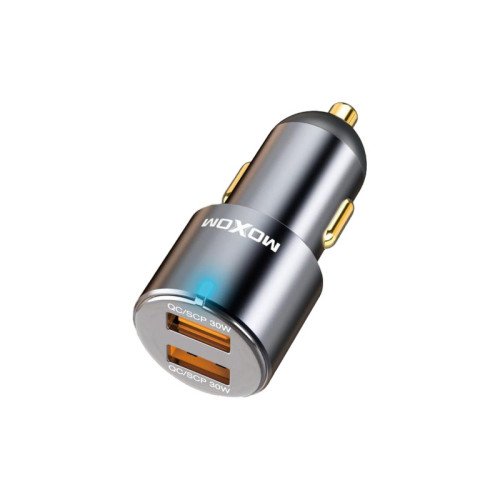 Moxom MX-VC22 Φορτιστής για Αυτοκίνητο 60W με 2 Θύρες USB-A Μαύρο