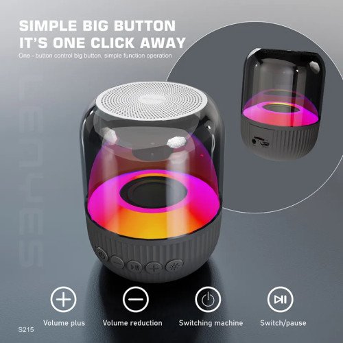 Lenyes S215 Ασύρματο Bluetooth Ηχείο Μαύρο