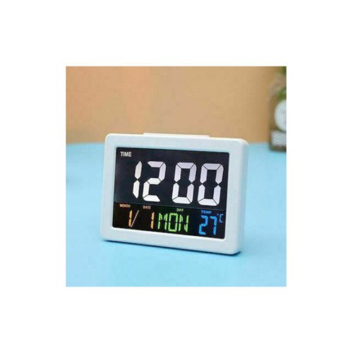 Ψηφιακό Επιτραπέζιο Ρολόι με Ξυπνητήρι GH-2000WJ - Χρώμα: Λευκό